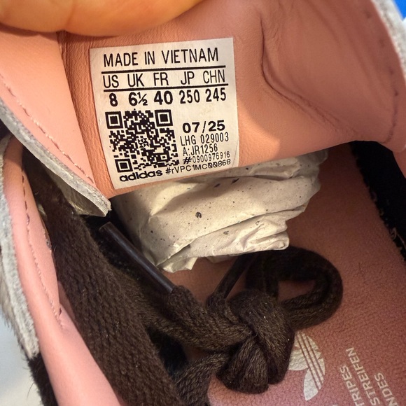 ADIDAS SAMBA OG Cow Print size 8 Women Sneaker Animal Print Style Gum Sole NWT - Picture 12 of 17